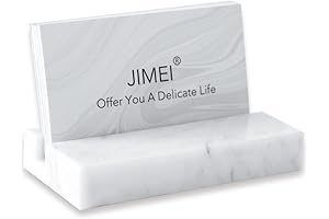 Marble Business Card Holder for Women's Desk: Modern and Chic