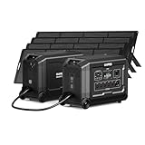 OUPES Mega 5 Complete Solar Home System: Power Station, 1 B5 Extra Battery & 4×240W Solar Panels, 10.08kWh Capacity with 960W Solar Array for True Energy Independence