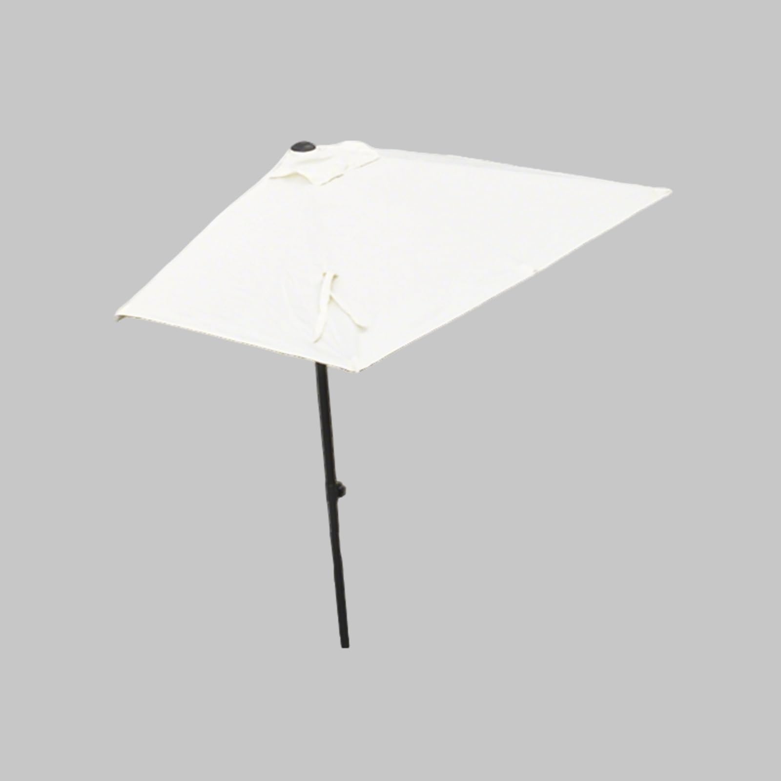 FORRTY Półparasol Ogrodowy Montowany Na Ścianie, Parasol Ogrodowy, 200/250ｘ100/130cm, Ochrona Przed Promieniowaniem UV, Wiatroodporny Baldachim Z Korbą Na Balkon, Ogród, Taras, Kawiarnię, Basen(Biały,