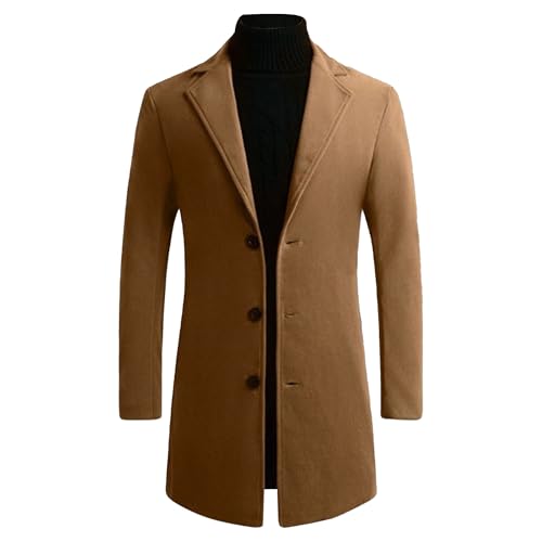 Manteau trench homme coupe ajustée idéal pour le bureau et sorties D67