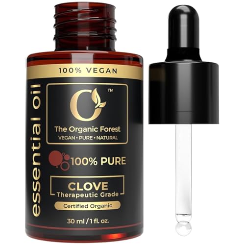 100% Pure & Natural Clove Oil for Hair Care, Oral Care, Aromatherapy and Resistant Support | Strong, Spicy Aroma | Clove Essential Oil Diffuser