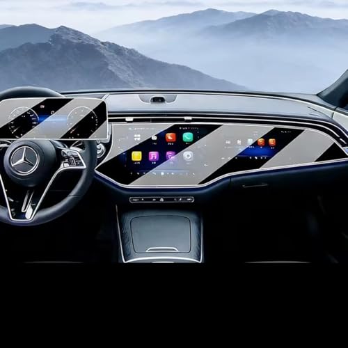Protecteur écran GPS de voiture Benz W214 film protection tableau bord sans bulle