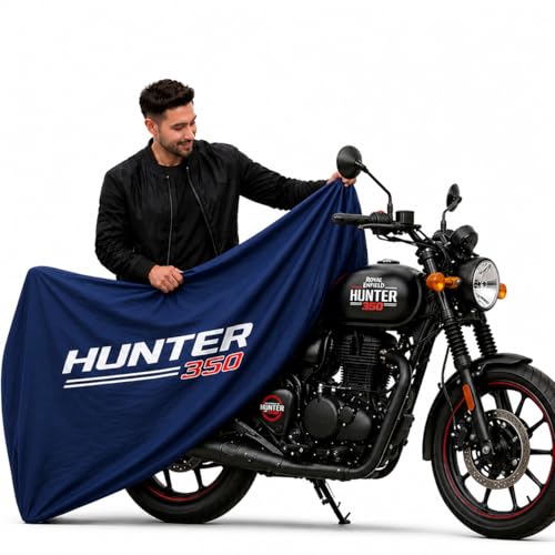 Image of Kayme Motorcycle Cover Waterproof Heavy Duty All Weather, Quad 4 Wheeler Cover Sun Rain Snow Protection (Blue, Hunter 350)