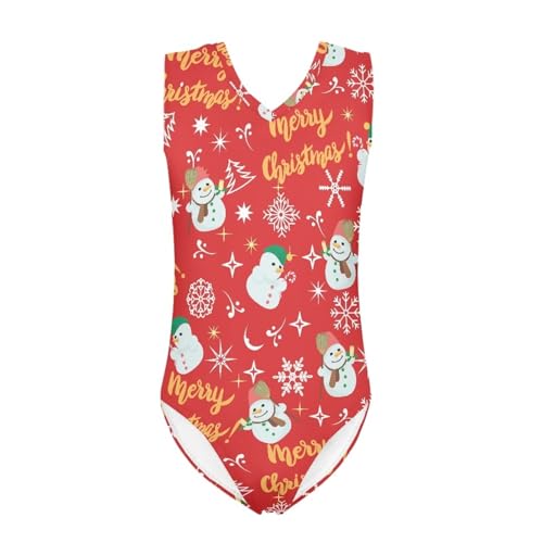 Image of Biyejit Girls Leotards Dance Sport Wear Gymnastics One-Piece Swimwear for Kids 3-14 Years
