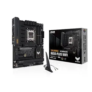ASUS TUF Gaming B650-PLUS WiFi AMD Ryzen AM5 ATX Motherboard, 14 Power Stages, PCIe 5.0 M.2 Support, DDR5 Memory, WiFi 6 and 2.5 Gb Ethernet, USB4 Support and Aura Sync