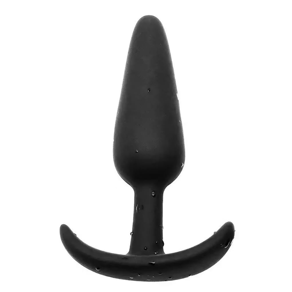 Silicone Anal Plug Prostate Massage Anal Expander for Beginners and Advanced Users with Soft Silicone Flared Base Anal