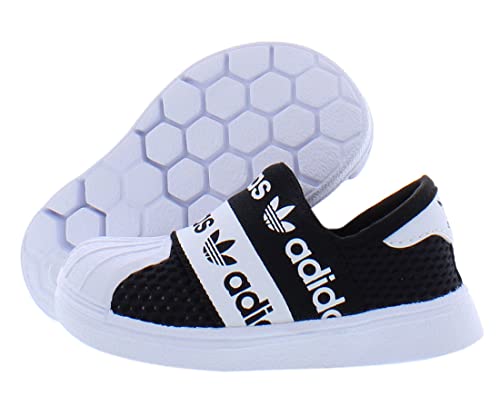 adidas Superstar Smr 360 Baby Boys Shoes Size 9.5, Color: Black/White