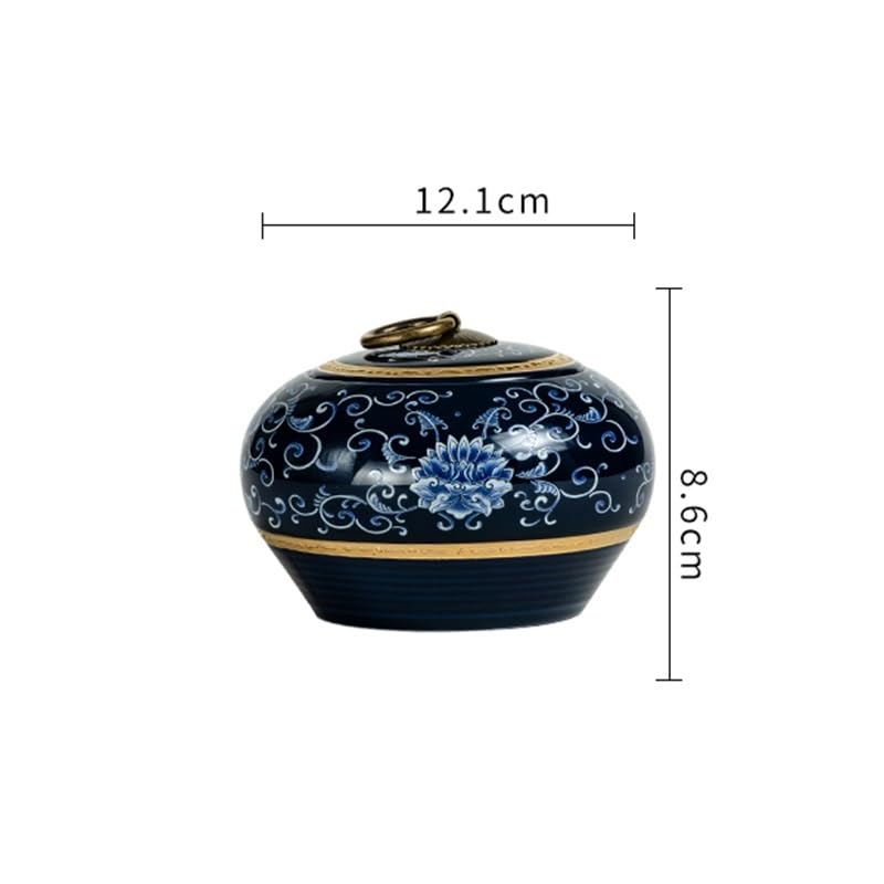 Organizer na herbatę niebieski ceramiczny pojemnik na herbatę zamknięty słoik na herbatę pojemnik na herbatę pojemnik na herbatę organizer na herbatę pudełko na żywność pudełko na cukierki