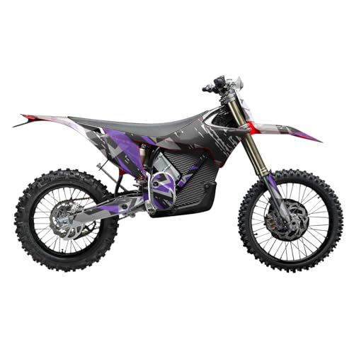 Image of Stark Varg MX 2023-2025 Graphics Kit Wrap - Grunge Star Purple - Varg MX Skin - Premium 3M Vinyl Protective Wrap Decal Cover - Easy to Apply | Crafted in The USA by MightySkins