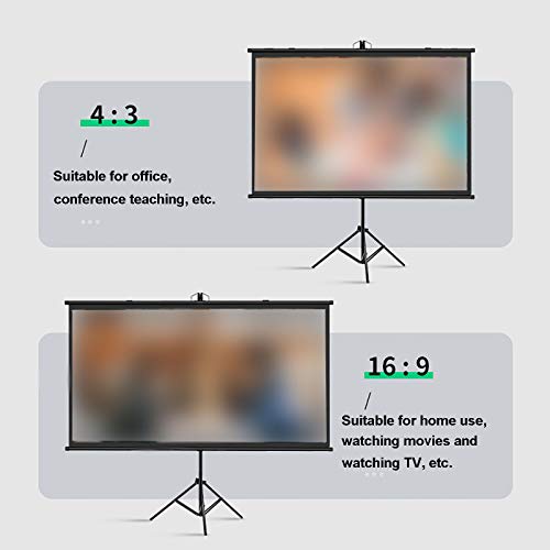 Pantalla para proyector 60 pulg. con trípode 4:3 miniatura 2