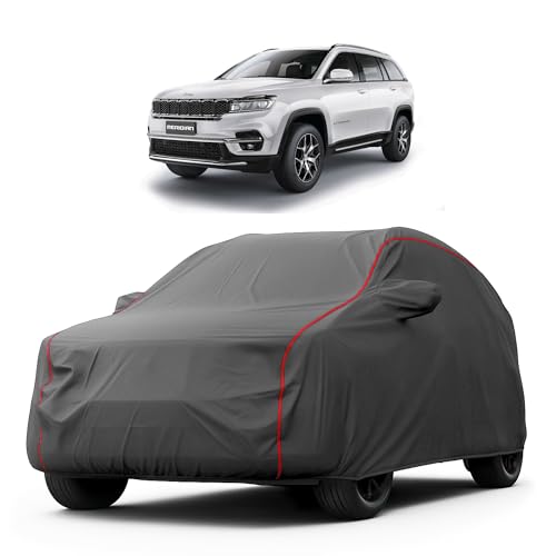 Image of Heavy-Duty Car Cover for Compatible with Jeep Meridian (2022 to 2025 All Models) Deluxe Car Protection Cover - Waterproof & UV-Resistant All-Season Exterior Protection