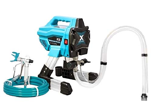 Varan Motors - X-6 Farbsprühgerät Airless 650w, Hochdruckpistole 200bar 1.4l/min Farbsprühsystem Lackiergerät Hochdruck-Pistole Cover