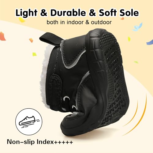 Centipede Demon Toddler Boots Boys Girls Winter Boots Waterproof Fleece Kids Snow Boots Faux Fur Booties Warm Walking Shoes for Indoor Outdoor4