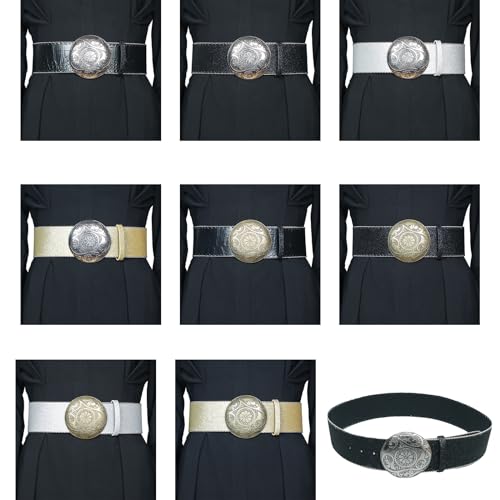 Waist Belt, Sequins Waist Belt for Women Ladies Dress Corset Fashion Female Under Bust Corset with Round Buckle for Prom Party2