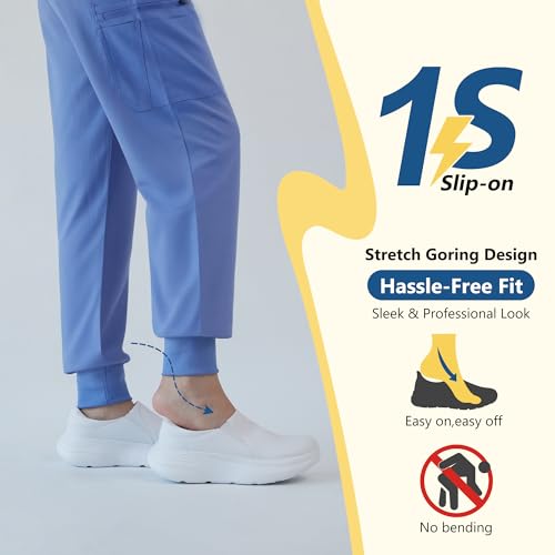 Image of Hawkwell Women's Slip On Lightweight Cushion Nursing Shoes Slip Resistant Medical Work Shoes