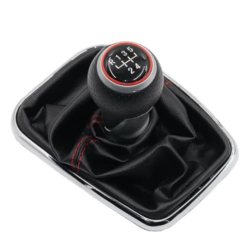 BIVVI Gear Stick Shift Knob Gearbox Shift Knob Boot Leather for Golf 4 IV MK4 GTI R32 Bora Jetta 99-04 Gearbox Handle Lever 12MM