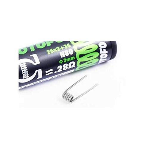 Pack de 10 Bobinas de Doble Núcleo Fundido Clapton Ni80 (26x2+36) Wotofo