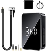 6000mAh Portable Air Compressor Cordless Tire Inflator Car Air Pump with SO...