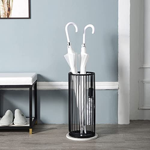 Porte-parapluie en fer nordique et marbre pour porte de bureau - 5