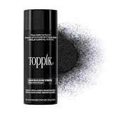 Toppik Hair Building Fibres Powder, Black, 27.5g Bottle - for A Thicker-looking Hairline, Crown and Beard, Instant Thinning Concealer for Men and Women ​