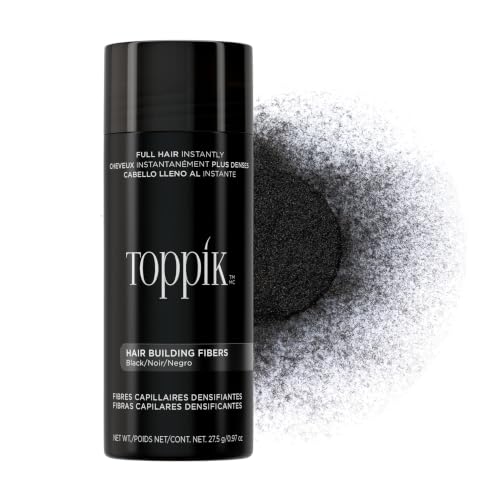 Toppik Hair Building Fibers for Thinning Hair - Black 27 5g | Instant Hair Thickening | Natural Look | Long-Lasting | For Men and Women