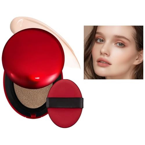 Cushion Foundation, Semi-Matte Finish 72-Hour Foundation Full Coverage Sun Protection, Waterproof