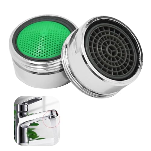 EuAcesry Aireador Grifo M24, 2 Pcs Filtro Boquilla Atomizador para Grifo de Lavabo de Cocina Salida de Agua Ajustable, Filtro de Limpieza Extraíble, A Prueba de Salpicaduras, Ahorra Agua