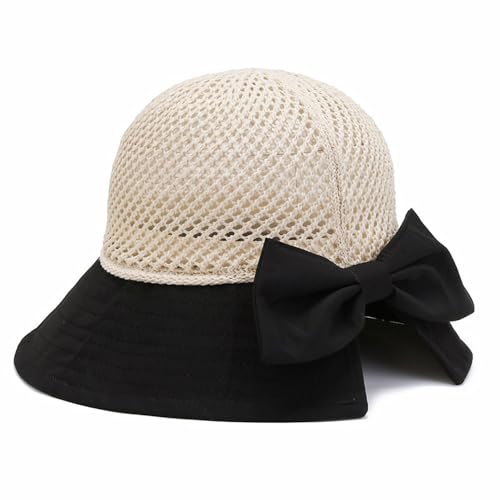 Sombrero UV para mujer con ala ancha y lazo miniatura 1