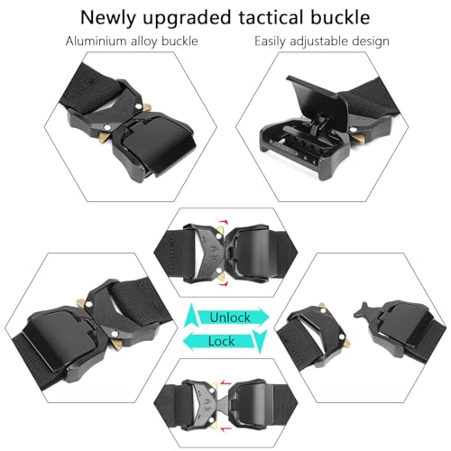 Tactical Belt Men Adjustable Military: Men's Belts 1000D nylon wear-resistant material2