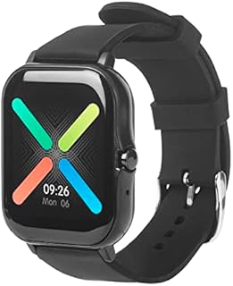 MAMESO P8 Smart Watch 1.69 Screen Watch with Heart Rate Sleep Monitor, 5 motion recording modes, Smartwatch sports for Android 5.0, IOS 9.0 and Bluetooth BT4.0 (Black, P8)