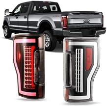 سلسلة Winjet Renegade متوافقة مع [2017-2018 Ford F250/F350 Super Duty] LED إشارة الانعطاف المتسلسلة/مصباح الفرامل أضواء الذيل أسود/واضح