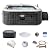 Intex PureSpa Plus Greystone Inflatable Square Outdoor Hot Tub Spa, 74 x 28 with PureSpa Maintenance Accessory Brush, Skimmer, and Scrubber Kit