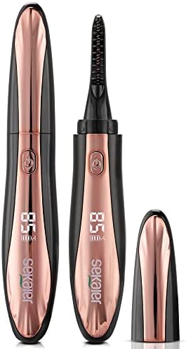 Sekaler Heated Eyelash Curler - Rechargeable Electric Eyelash Curler -4 Convenient Temperature Modes - Portable, Travel-Friendly, USB Charger- Perfect Gift for Women
