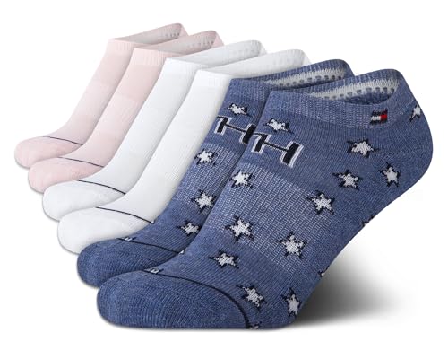 Tommy Hilfiger Girls 6 Pack Athletic No Show Ankle Socks