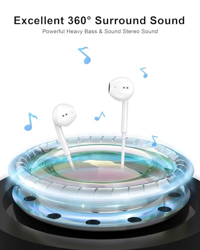Image of Wired Lightning Headphones for iPhone 14 13 12 Pro Max[Apple MFi Certified]