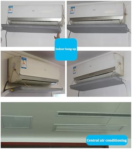 Universal Indoor/Outdoor Air Conditioner Drip Pan - Portable HVAC Drain Tray, No Leak Condensate Collector for Heat Pump Systems, Essential AC Accessory