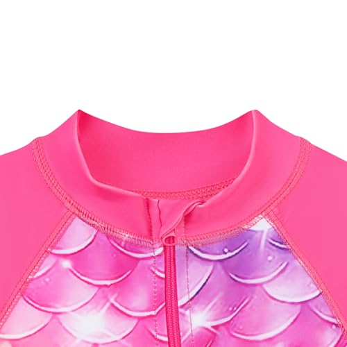 Image of XFGIRLS Baby /Toddler Girls Swimsuit Long Sleeve One-Piece Bathing Suit Rash Guard