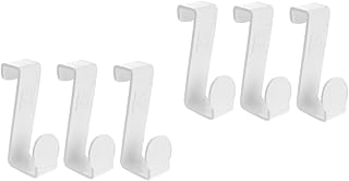 6 Pcs Multifunctional z Hook Z Shaped Hooks Potty Hanging Hook Bathroom Hook Punch Free Hook Over The Door Hook Toilet Holder Cabinet Hook White Plastic Baby On The Door