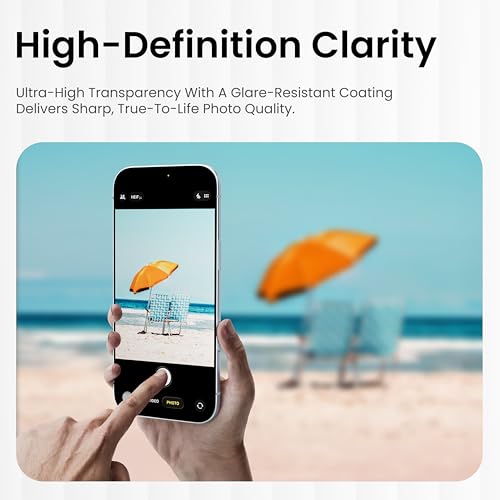Image of CASEGEAR Clear Camera Lens Protector Compatible With iPhone Air | HD Clarity | Scratch Resistant | Complete Coverage | Easy Installation
