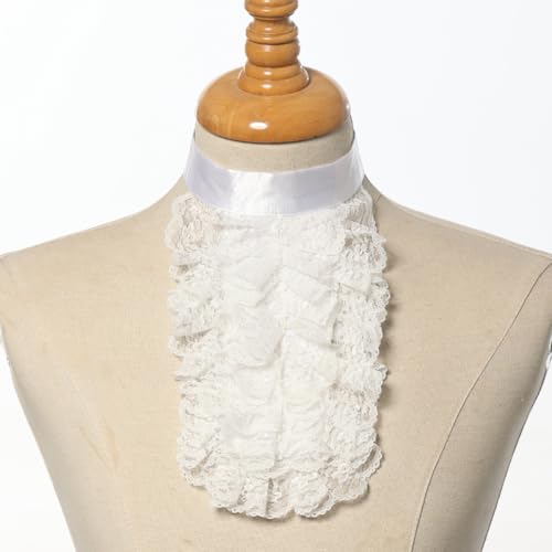 Image of COSDREAMER Mens Renaissance Scarf Jabot Cravat Costume Collar