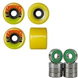 OJ Skateboard Wheels Mini Super Juice 55mm 78A Soft Jamaican + ABEC 7 Bearings
