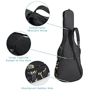 Housse de transport pour guitare avec bandoulière réglable – Pour guitare basse classique folk de moins de 106 cm… - Les Beatles, Paul McCartney, John Lennon, RIngo Starr, George Harrison Housse de transport pour guitare avec bandoulière réglable - Pour guitare basse classique folk de moins de 106 cm… – Image 3