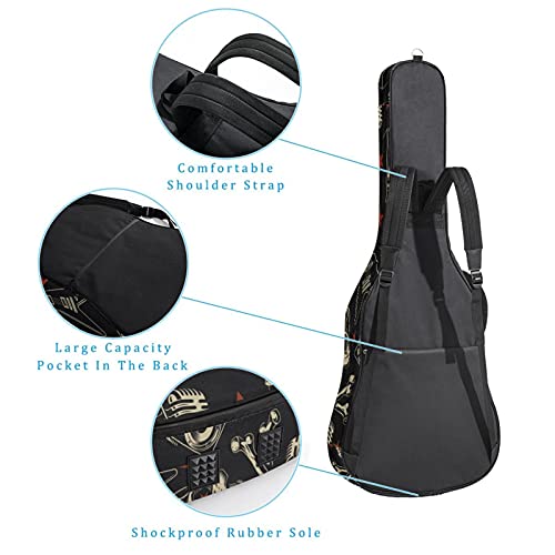 Housse de transport pour guitare avec bandoulière réglable – Pour guitare basse classique folk de moins de 106 cm… - Les Beatles, Paul McCartney, John Lennon, RIngo Starr, George Harrison Housse de transport pour guitare avec bandoulière réglable - Pour guitare basse classique folk de moins de 106 cm… – Image 4