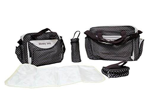 Sac à langer multifonction marron avec tapis amovible motif One pour bébé
