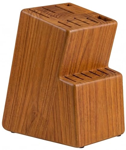 Kitchen knife holder elegant & sturdy (15 slots). Universal knife