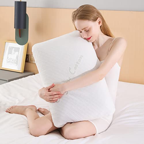 Talalay Natural Latex Sleeping Pillow, Medium Firmness Standard Pillow For Side, Back, And Stomach Sleepers To Get A Restful Sleep #TOP3