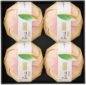 Amazon.co.jp: 宗家 源吉兆庵 清水白桃ぜりぃ 4個入（ギフト