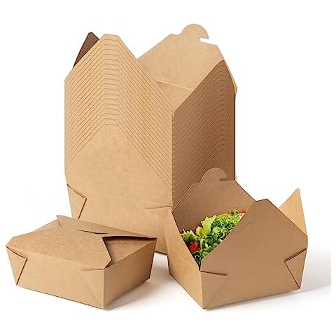 PakTalk 47 Oz Kraft Food Containers Cover