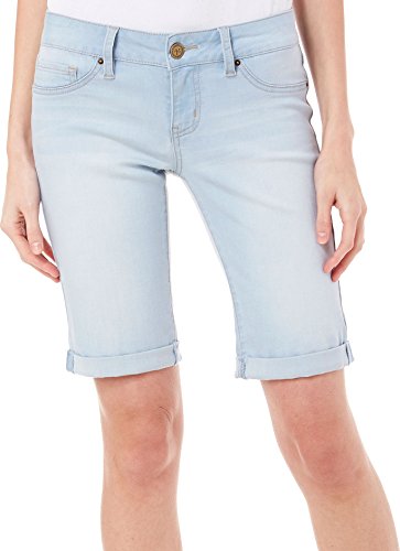 YMI Women's Luxe Single Button Roll Cuff Bermuda