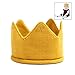 XLKJ Corona de bebé, Diadema de Corona Sombrero de Corona de Punto de bebé (Amarillo)